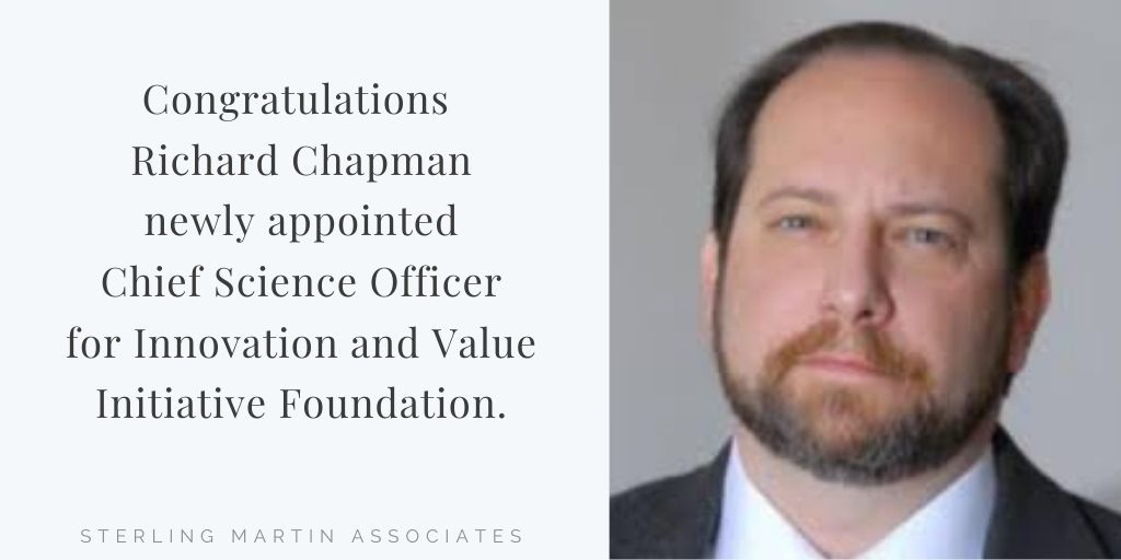 The Innovation and Value Initiative Foundation (IVI) hired Richard Chapman as their new Chief Science Officer
