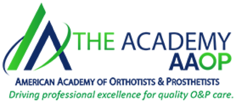 The American Academy of Orthotists and Prosthetists logo