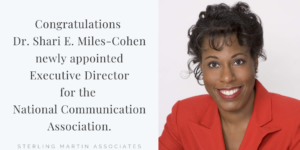 National Communication Association Executive Director Dr. Shari E. Miles-Cohen