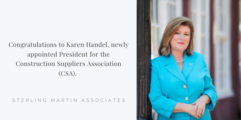 Image of Karen Handel, new President for Construction Suppliers Association