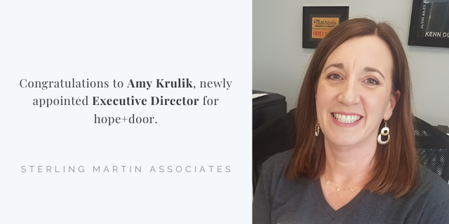 Amy Krulik as new Executive Director for hope+door
